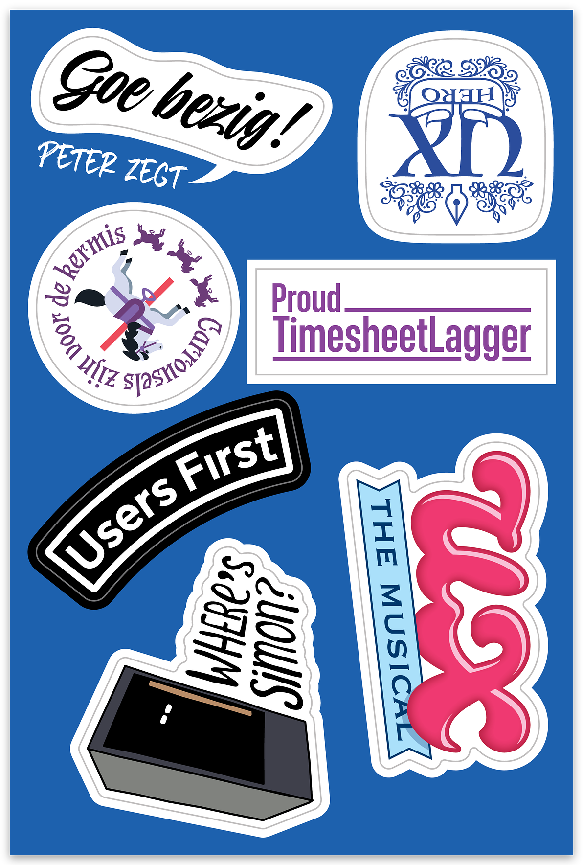 The UX sticker sheet
